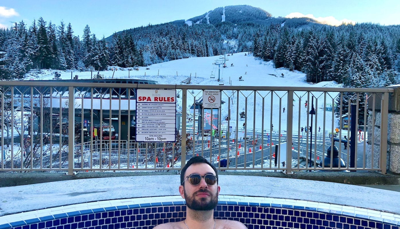 Enjoying everything else in Whistler besides skiing.