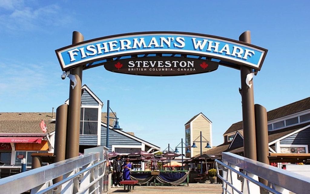 Steveston Fisherman's Wharf in Richmond British Columbia