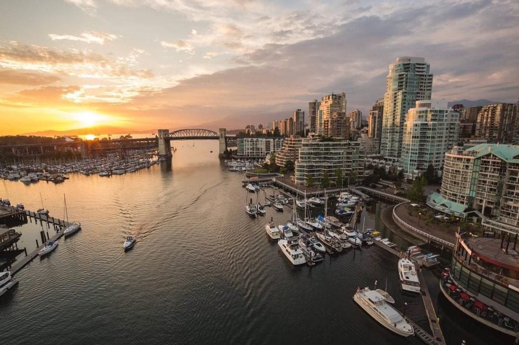 Interesting things to do in Vancouver includes renting boat from Granville Island and visiting near by islands