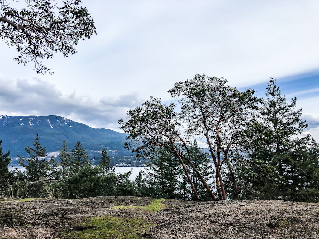 the view from Dorman Point, one of the hiking trails on Bowen island
